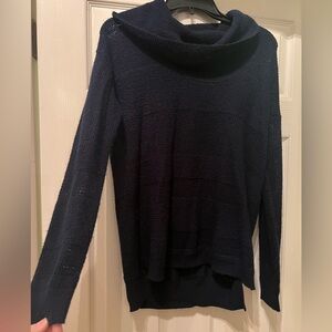 GAP Women's Deep Navy Blue Cowl Neck Sweater